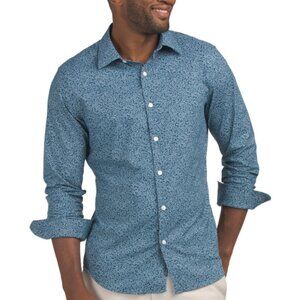 NEW BONOBOS Tech Button Down Shirt IN Navy Blue 1225 3m2